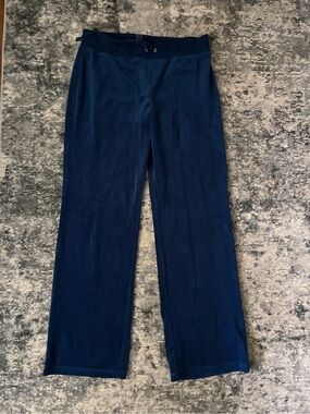 New York & Company Navy Wide-Leg Lounge Pants